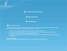 Tablet Screenshot of office.hamiltonisland.com.au